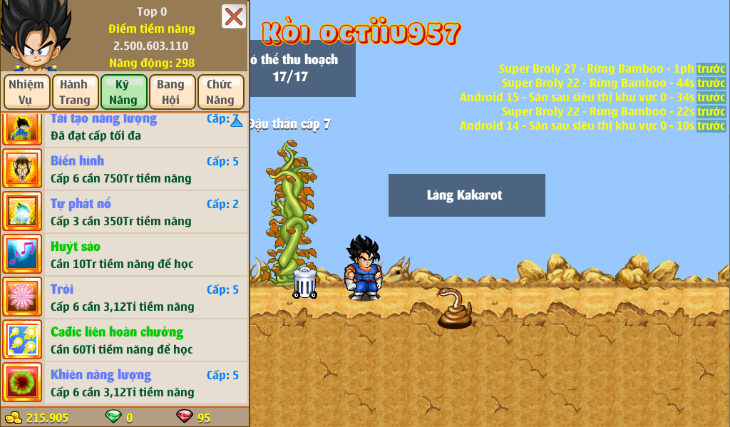 Nick Ngọc Rồng Online VIP giá rẻ, NickDaoQuan.Com, Shop Nick Ngọc Rồng