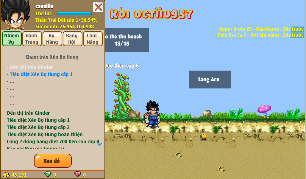 Nick Ngọc Rồng Online VIP giá rẻ, NickDaoquan.Vn, Shop Nick Ngọc Rồng