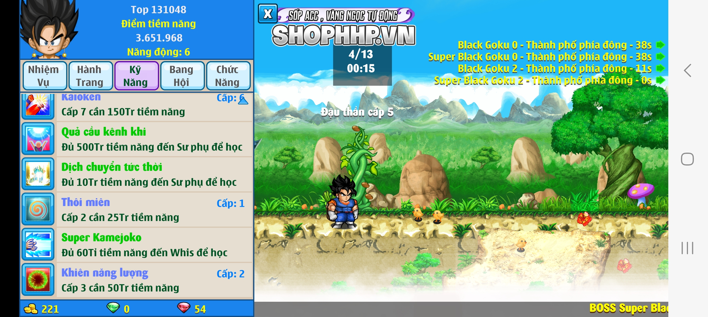 Nick Ngọc Rồng Online VIP giá rẻ, NickDaoquan.Vn, Shop Nick Ngọc Rồng