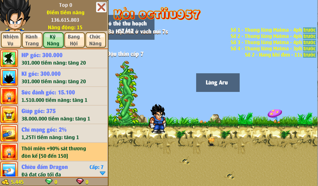 Nick Ngọc Rồng Online VIP giá rẻ, NickDaoquan.Vn, Shop Nick Ngọc Rồng