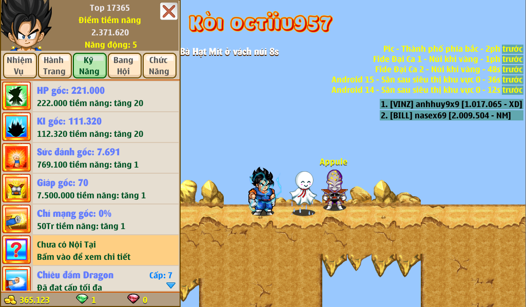 Nick Ngọc Rồng Online VIP giá rẻ, NickDaoQuan.Com, Shop Nick Ngọc Rồng