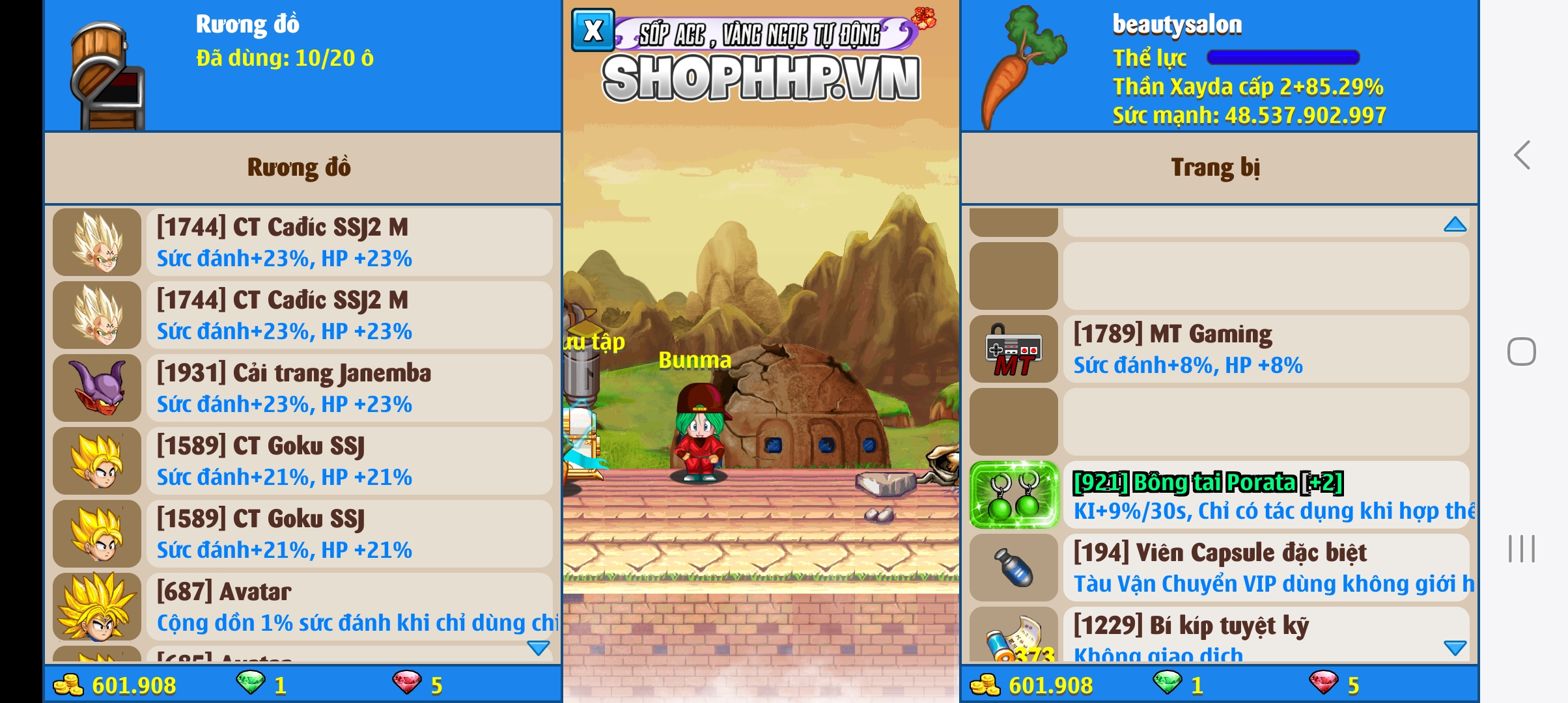 Nick Ngọc Rồng Online VIP giá rẻ, NickDaoQuan.Com, Shop Nick Ngọc Rồng