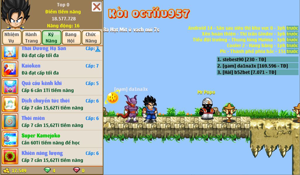 Nick Ngọc Rồng Online VIP giá rẻ, NickDaoQuan.Com, Shop Nick Ngọc Rồng