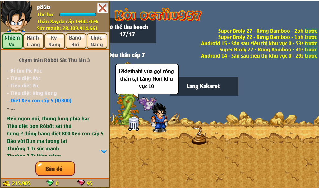 Nick Ngọc Rồng Online VIP giá rẻ, NickDaoQuan.Com, Shop Nick Ngọc Rồng