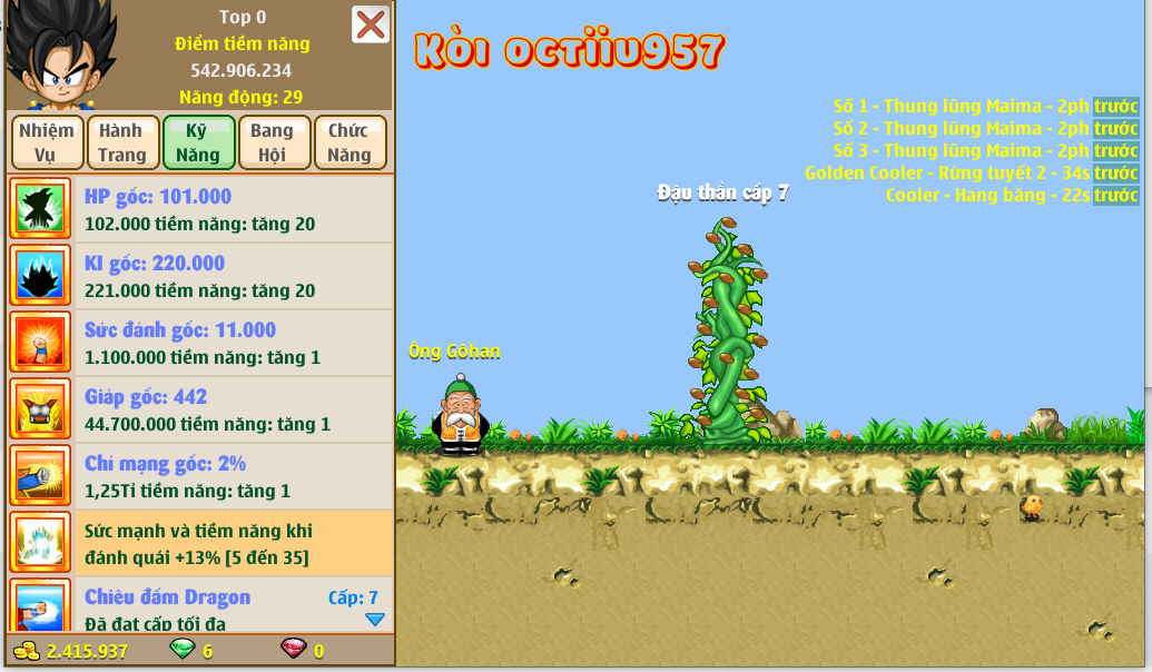 Nick Ngọc Rồng Online VIP giá rẻ, NickDaoQuan.Com, Shop Nick Ngọc Rồng