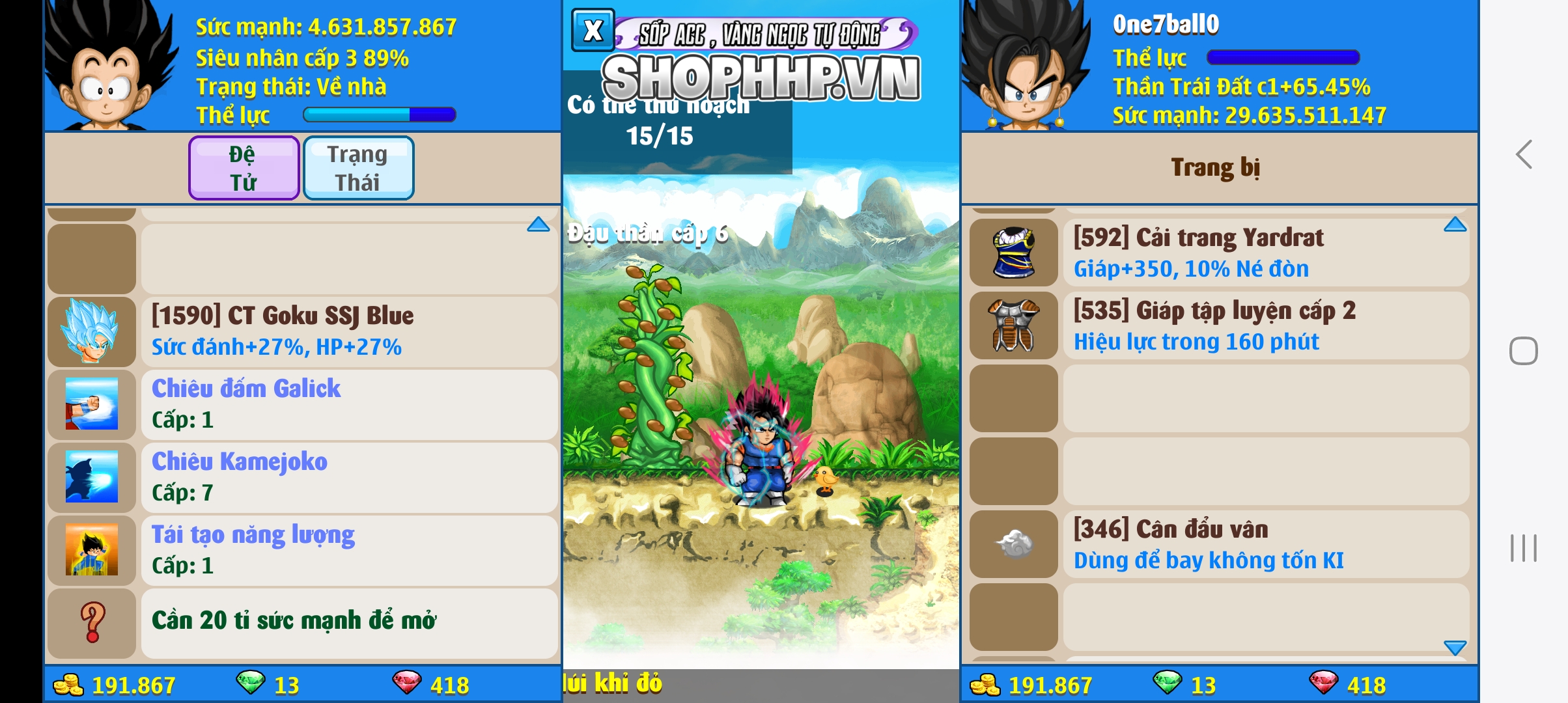 Nick Ngọc Rồng Online VIP giá rẻ, NickDaoQuan.Com, Shop Nick Ngọc Rồng