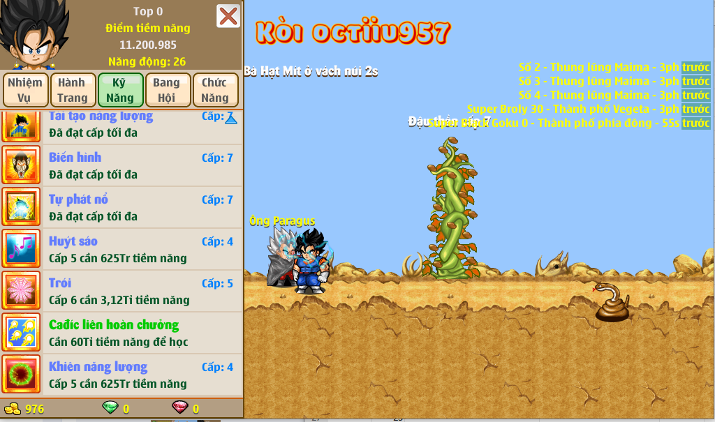 Nick Ngọc Rồng Online VIP giá rẻ, NickDaoquan.Vn, Shop Nick Ngọc Rồng