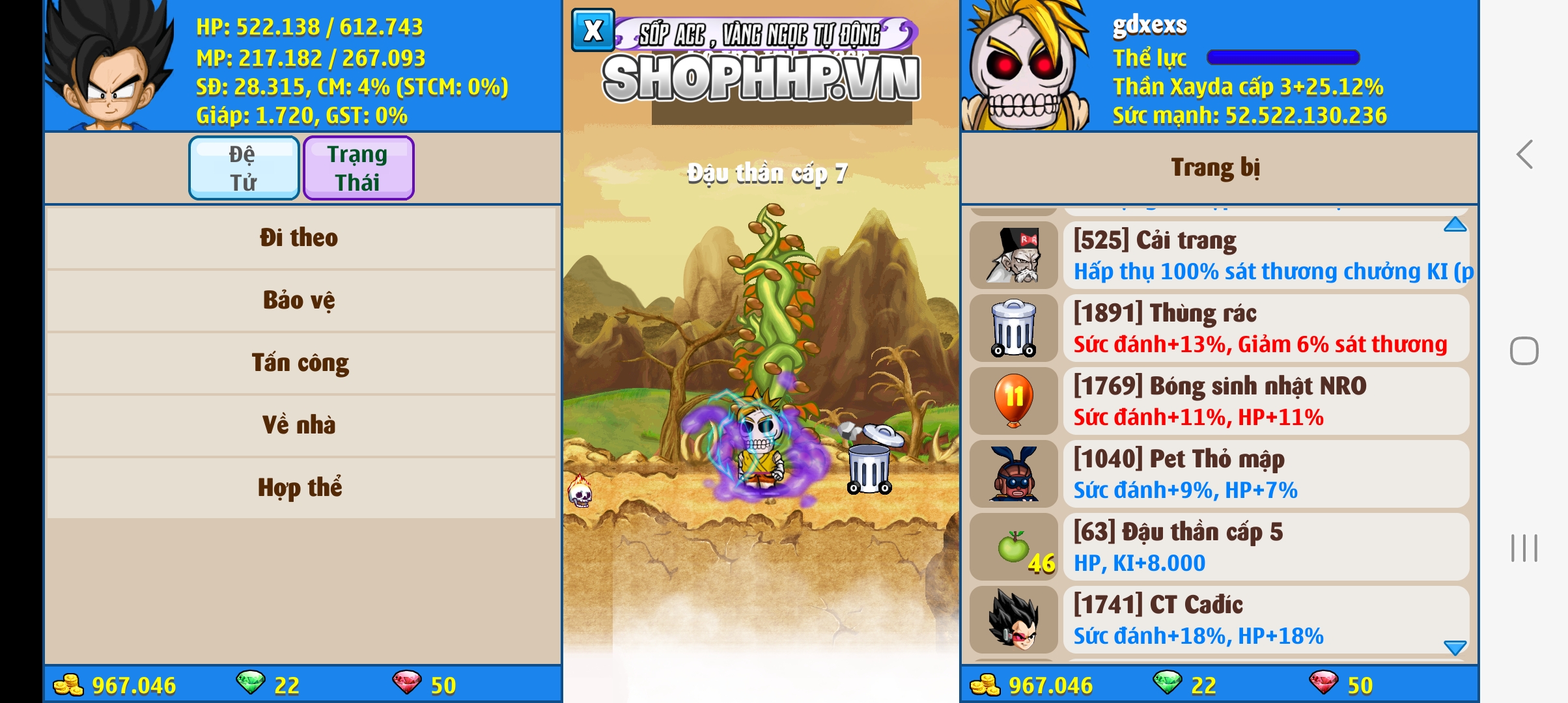 Nick Ngọc Rồng Online VIP giá rẻ, NickDaoquan.Vn, Shop Nick Ngọc Rồng