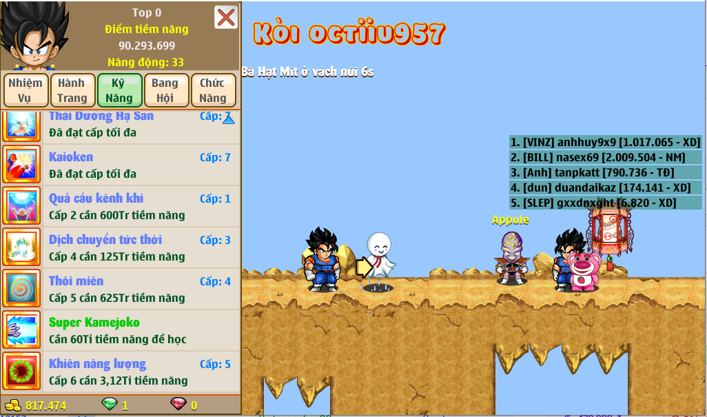 Nick Ngọc Rồng Online VIP giá rẻ, NickDaoQuan.Com, Shop Nick Ngọc Rồng