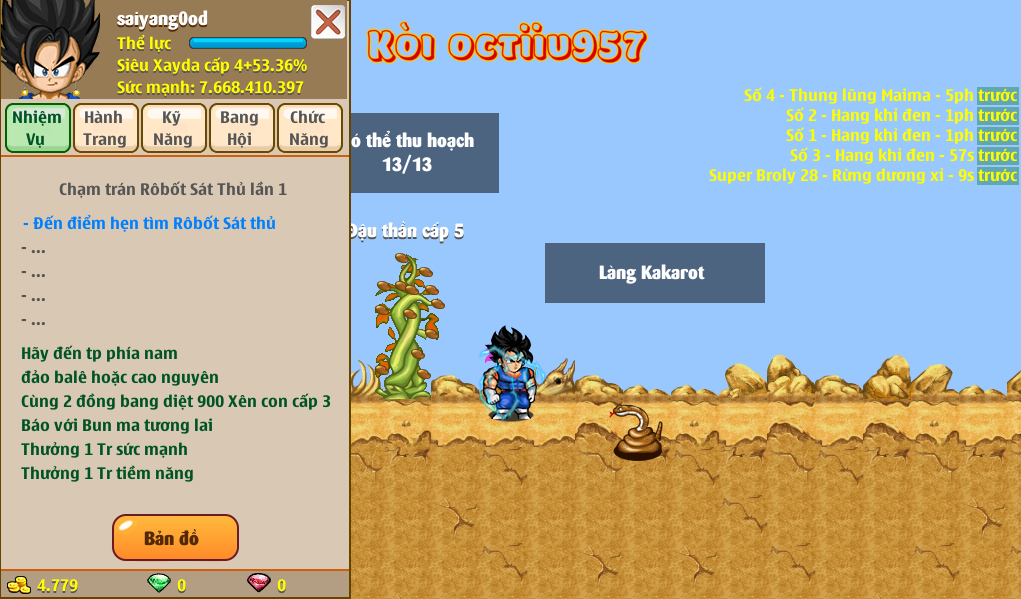 Nick Ngọc Rồng Online VIP giá rẻ, NickDaoquan.Vn, Shop Nick Ngọc Rồng