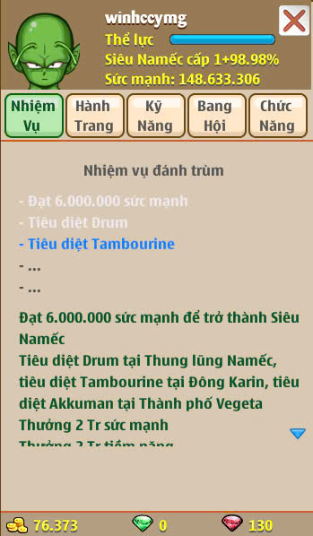 Nick Ngọc Rồng Online VIP giá rẻ, NickDaoquan.Vn, Shop Nick Ngọc Rồng