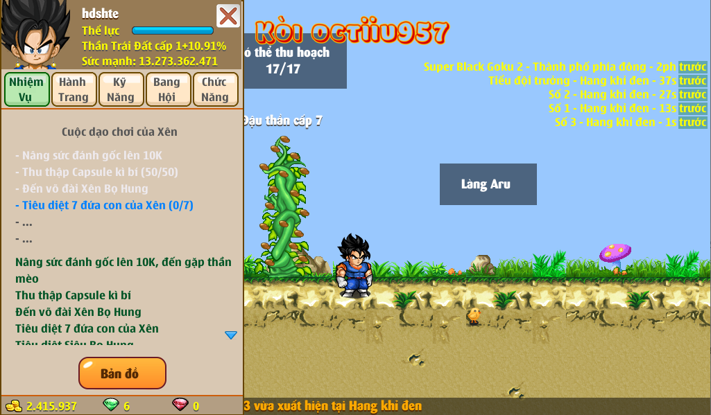 Nick Ngọc Rồng Online VIP giá rẻ, NickDaoquan.Vn, Shop Nick Ngọc Rồng