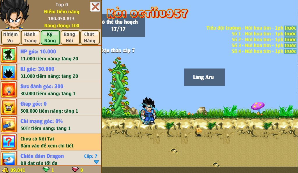 Nick Ngọc Rồng Online VIP giá rẻ, NickDaoquan.Vn, Shop Nick Ngọc Rồng