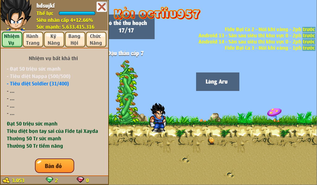 Nick Ngọc Rồng Online VIP giá rẻ, NickDaoQuan.Com, Shop Nick Ngọc Rồng