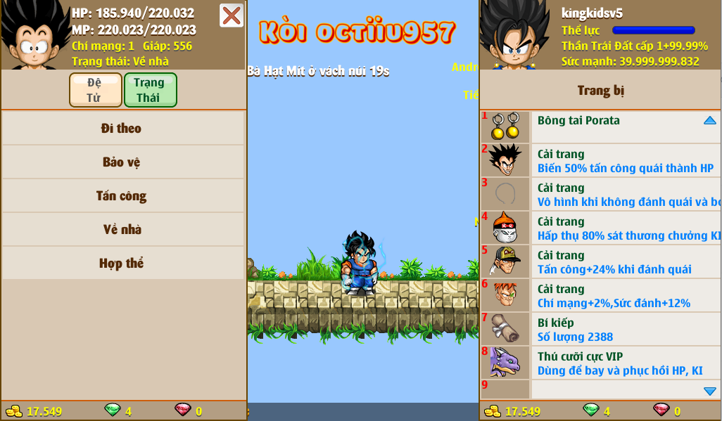 Nick Ngọc Rồng Online VIP giá rẻ, NickDaoQuan.Com, Shop Nick Ngọc Rồng