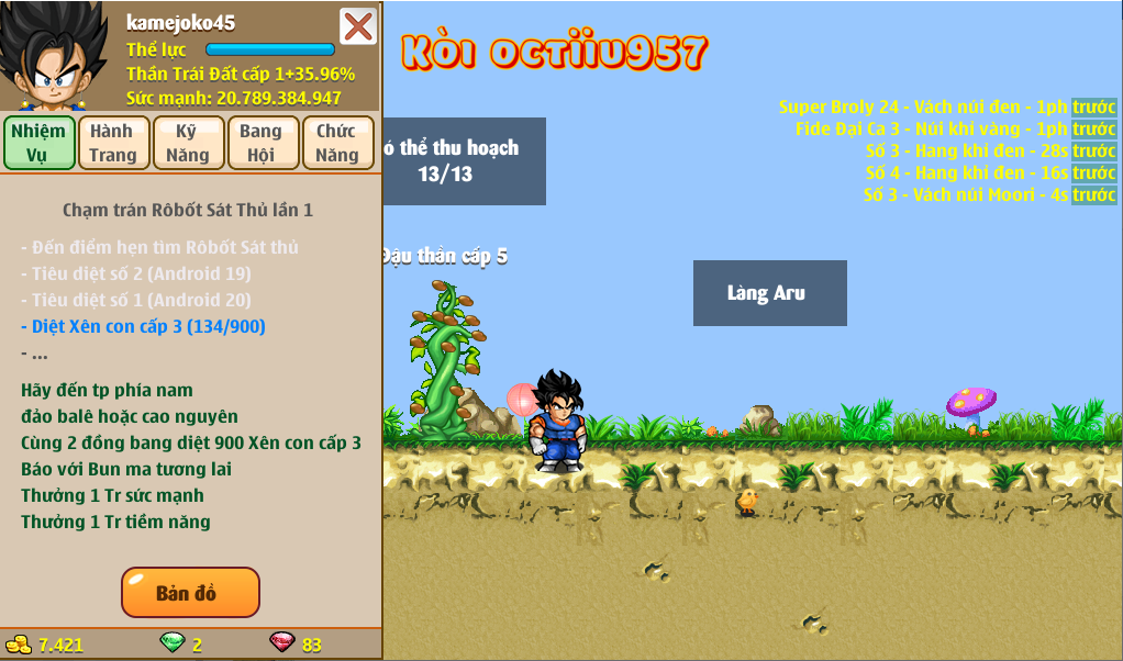 Nick Ngọc Rồng Online VIP giá rẻ, NickDaoquan.Vn, Shop Nick Ngọc Rồng