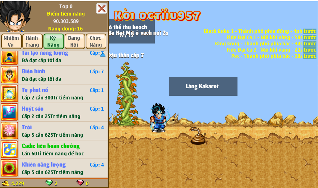 Nick Ngọc Rồng Online VIP giá rẻ, NickDaoquan.Vn, Shop Nick Ngọc Rồng