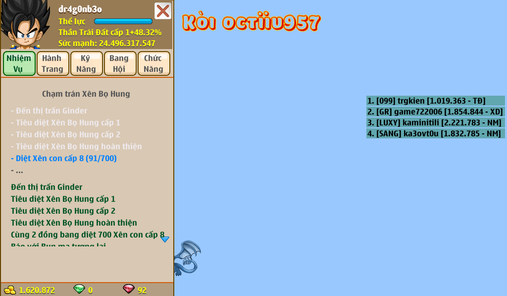 Nick Ngọc Rồng Online VIP giá rẻ, NickDaoQuan.Com, Shop Nick Ngọc Rồng