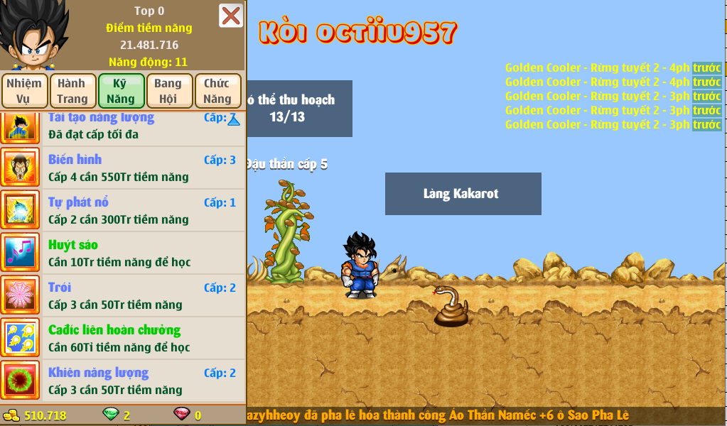 Nick Ngọc Rồng Online VIP giá rẻ, NickDaoQuan.Com, Shop Nick Ngọc Rồng