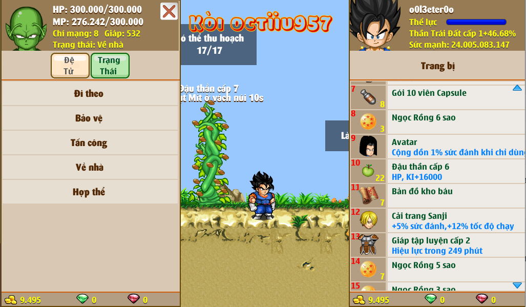 Nick Ngọc Rồng Online VIP giá rẻ, NickDaoquan.Vn, Shop Nick Ngọc Rồng