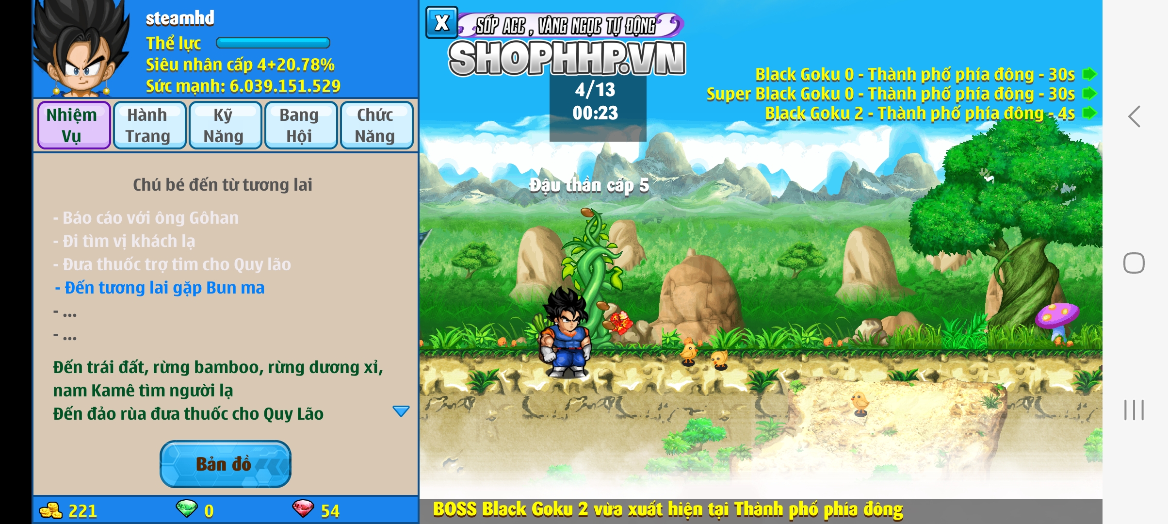 Nick Ngọc Rồng Online VIP giá rẻ, NickDaoquan.Vn, Shop Nick Ngọc Rồng