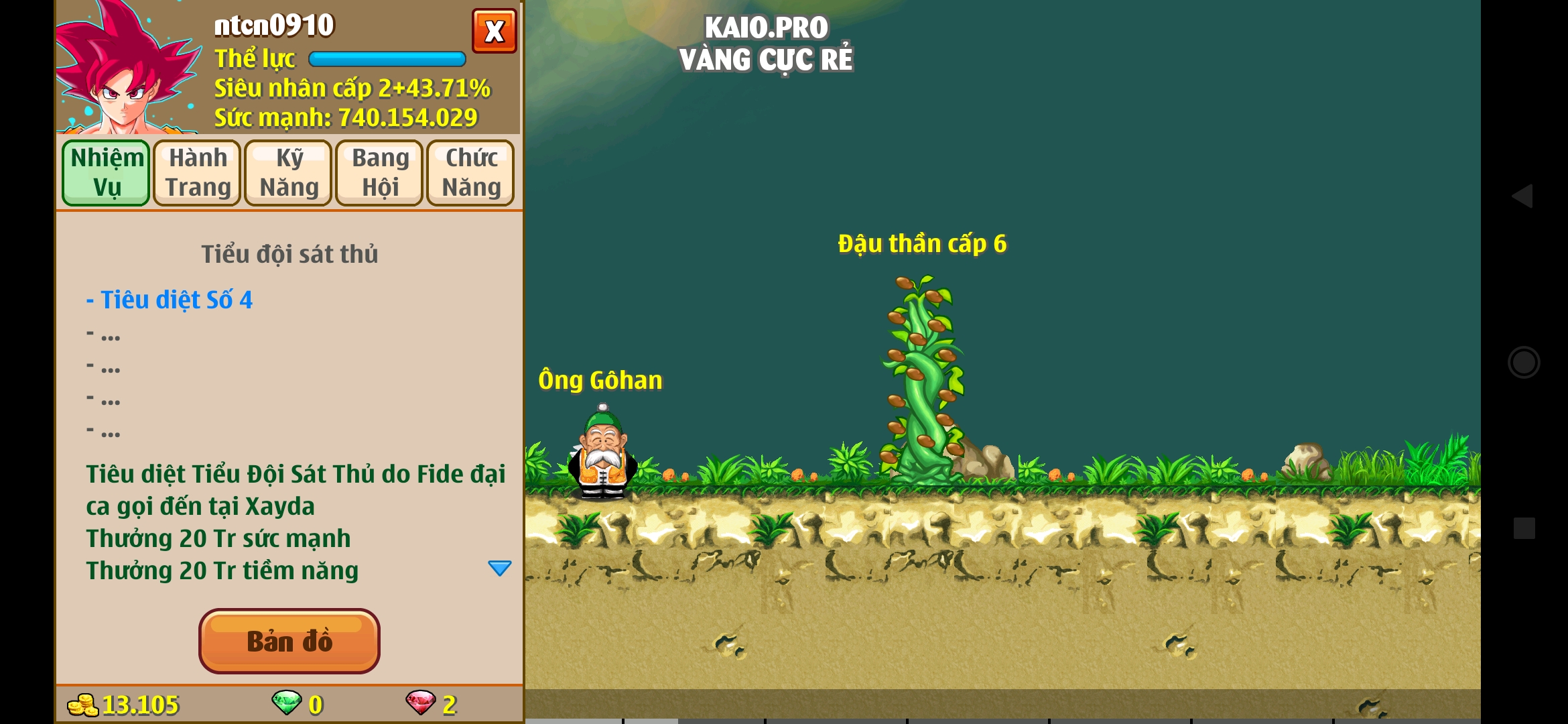 Nick Ngọc Rồng Online VIP giá rẻ, NickDaoquan.Vn, Shop Nick Ngọc Rồng