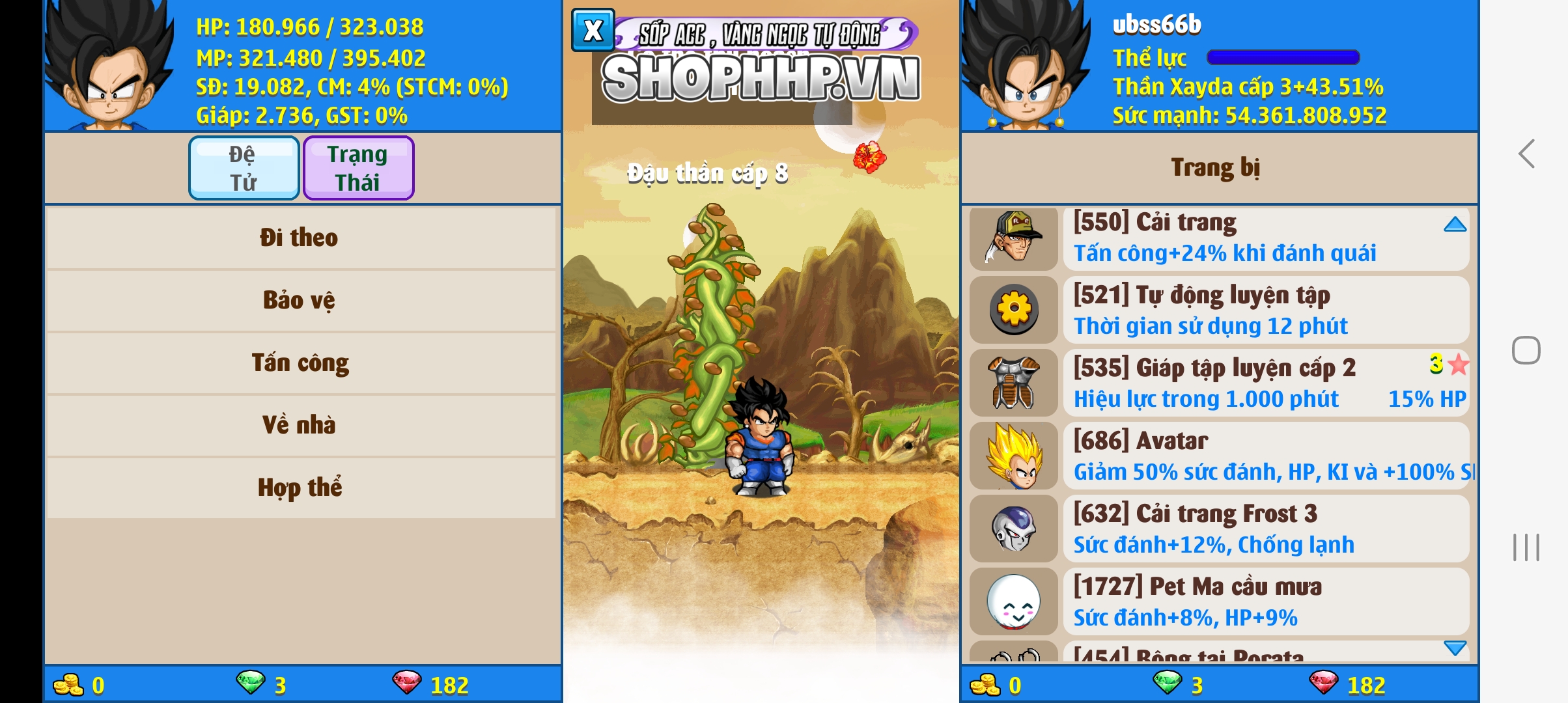 Nick Ngọc Rồng Online VIP giá rẻ, NickDaoquan.Vn, Shop Nick Ngọc Rồng