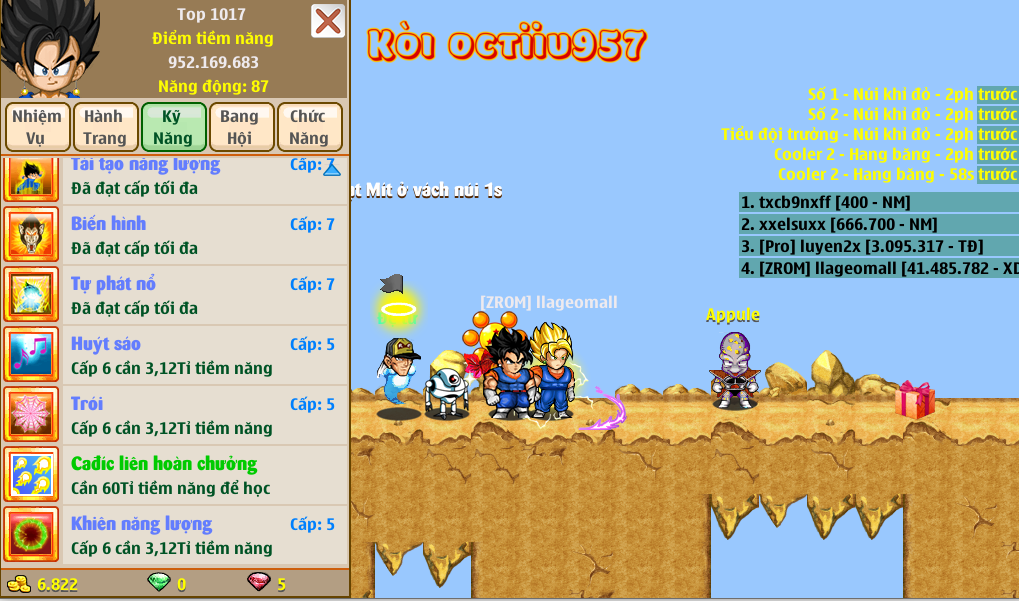 Nick Ngọc Rồng Online VIP giá rẻ, NickDaoQuan.Com, Shop Nick Ngọc Rồng