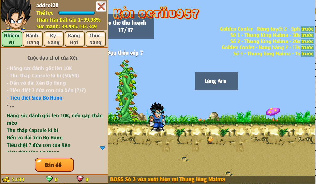 Nick Ngọc Rồng Online VIP giá rẻ, NickDaoQuan.Com, Shop Nick Ngọc Rồng