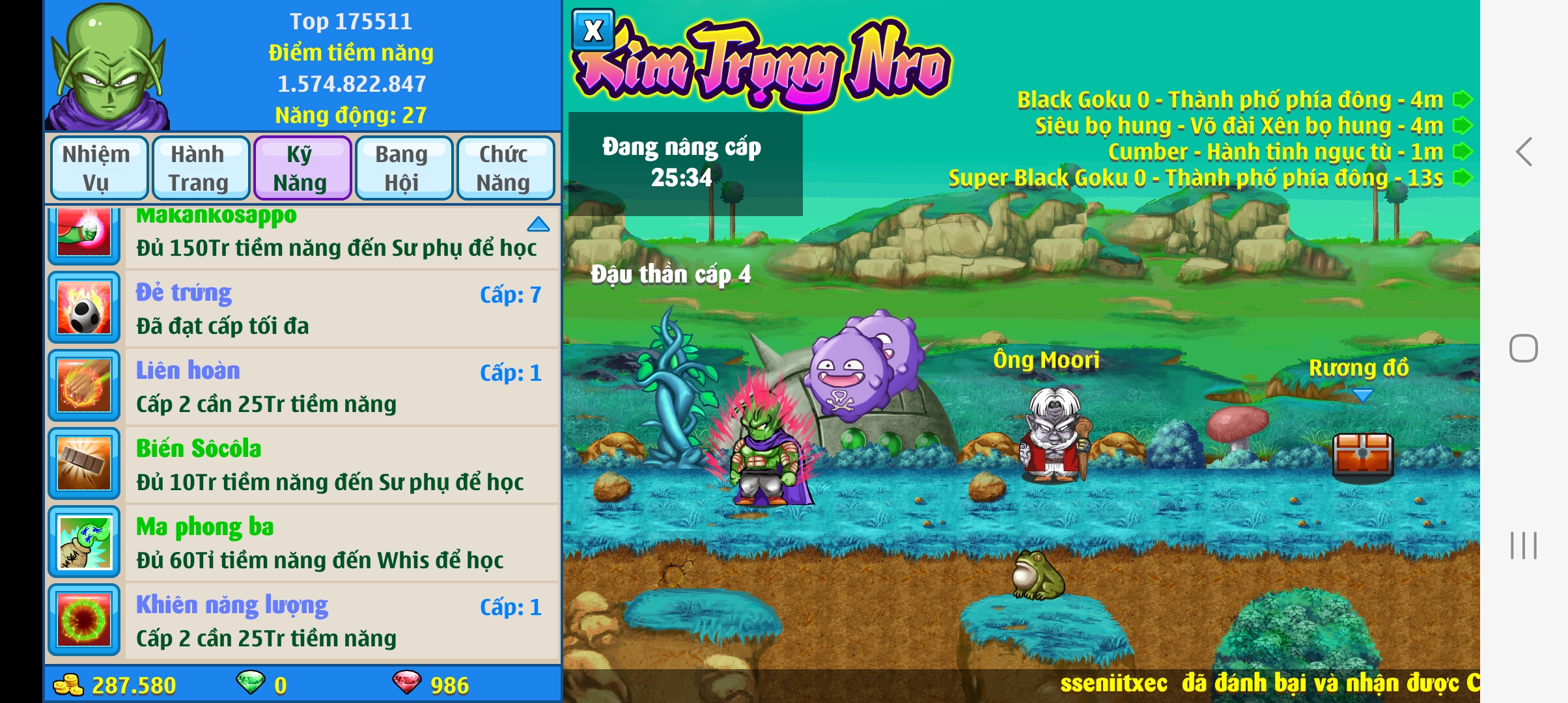 Nick Ngọc Rồng Online VIP giá rẻ, NickDaoquan.Vn, Shop Nick Ngọc Rồng