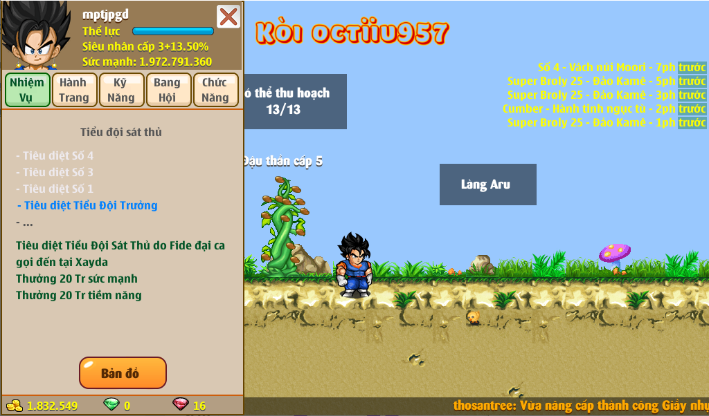 Nick Ngọc Rồng Online VIP giá rẻ, NickDaoquan.Vn, Shop Nick Ngọc Rồng