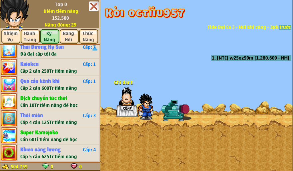 Nick Ngọc Rồng Online VIP giá rẻ, NickDaoquan.Vn, Shop Nick Ngọc Rồng