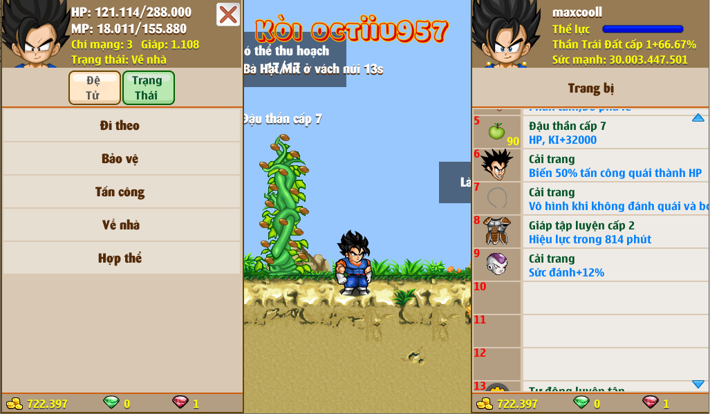 Nick Ngọc Rồng Online VIP giá rẻ, NickDaoquan.Vn, Shop Nick Ngọc Rồng