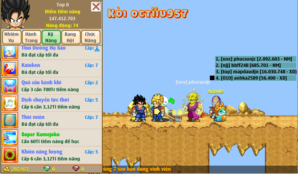 Nick Ngọc Rồng Online VIP giá rẻ, NickDaoQuan.Com, Shop Nick Ngọc Rồng