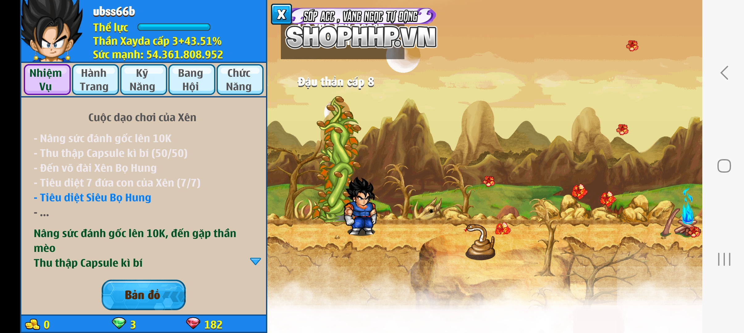 Nick Ngọc Rồng Online VIP giá rẻ, NickDaoquan.Vn, Shop Nick Ngọc Rồng