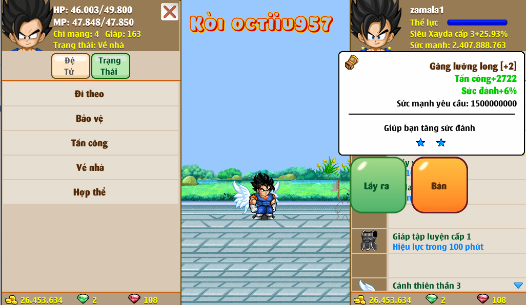 Nick Ngọc Rồng Online VIP giá rẻ, NickDaoquan.Vn, Shop Nick Ngọc Rồng