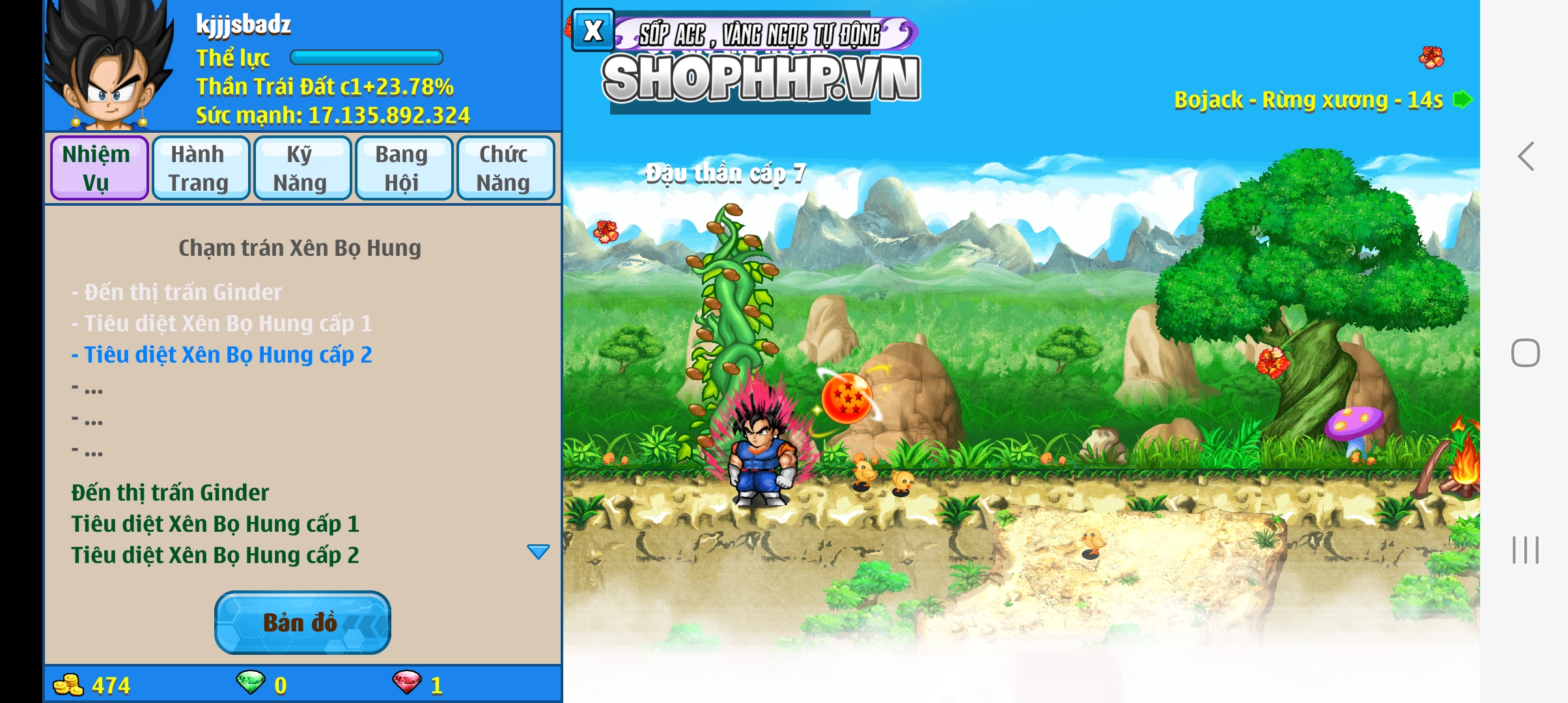 Nick Ngọc Rồng Online VIP giá rẻ, NickDaoQuan.Com, Shop Nick Ngọc Rồng