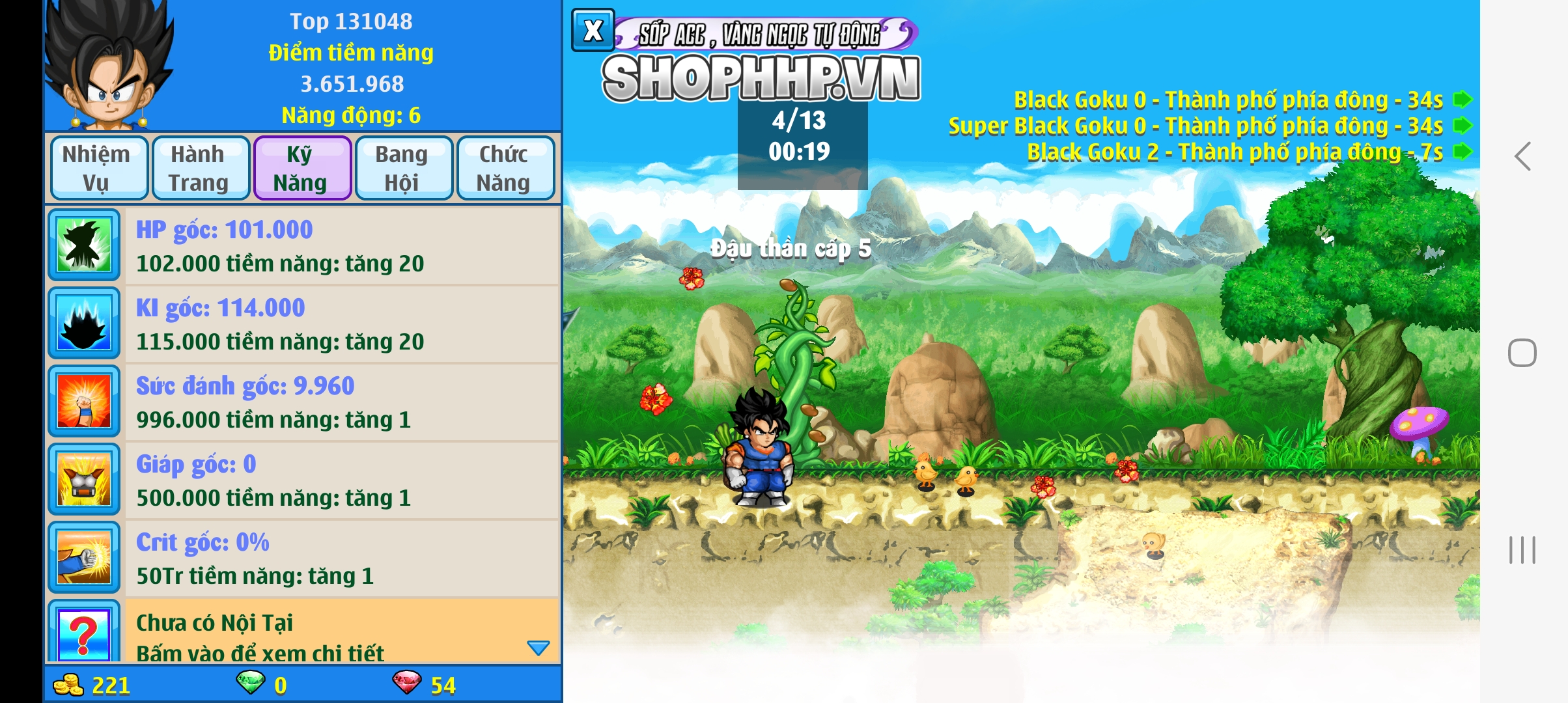 Nick Ngọc Rồng Online VIP giá rẻ, NickDaoquan.Vn, Shop Nick Ngọc Rồng