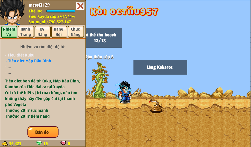 Nick Ngọc Rồng Online VIP giá rẻ, NickDaoquan.Vn, Shop Nick Ngọc Rồng