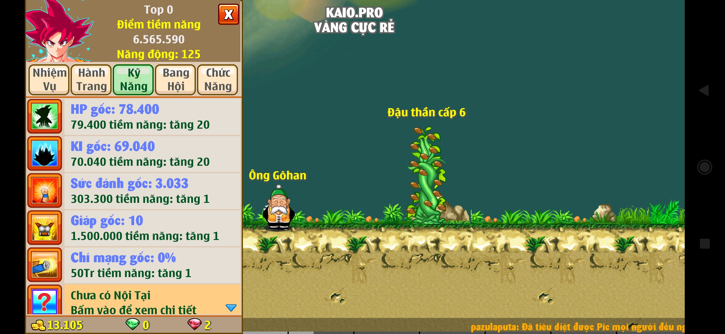 Nick Ngọc Rồng Online VIP giá rẻ, NickDaoquan.Vn, Shop Nick Ngọc Rồng