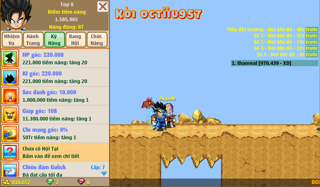 Nick Ngọc Rồng Online VIP giá rẻ, NickDaoquan.Vn, Shop Nick Ngọc Rồng