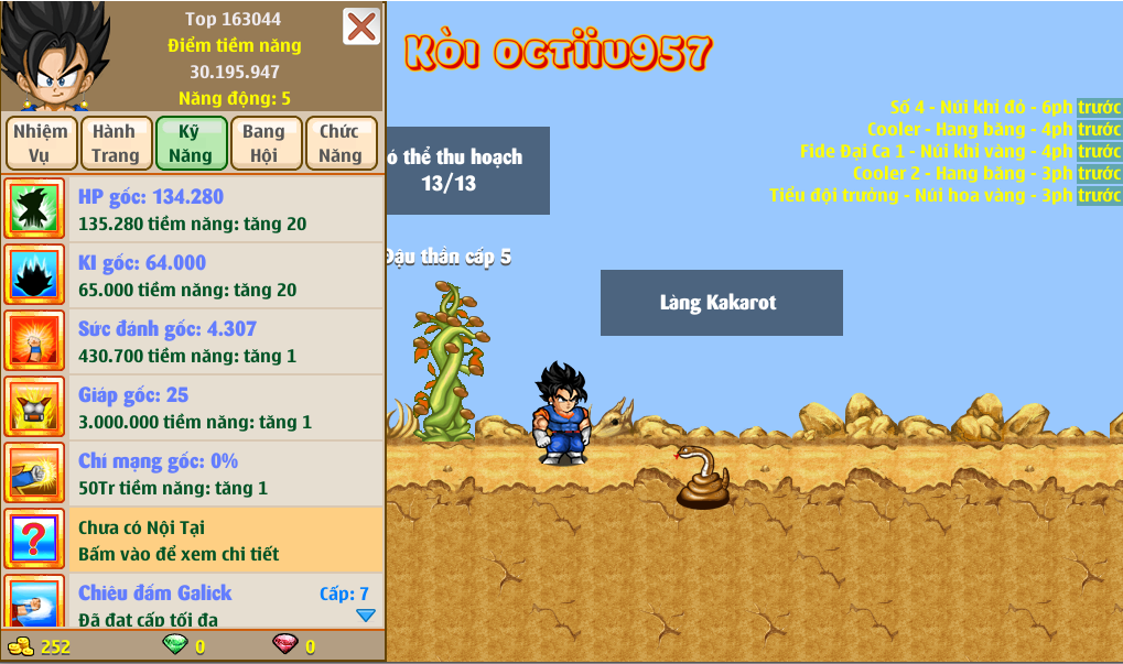 Nick Ngọc Rồng Online VIP giá rẻ, NickDaoquan.Vn, Shop Nick Ngọc Rồng