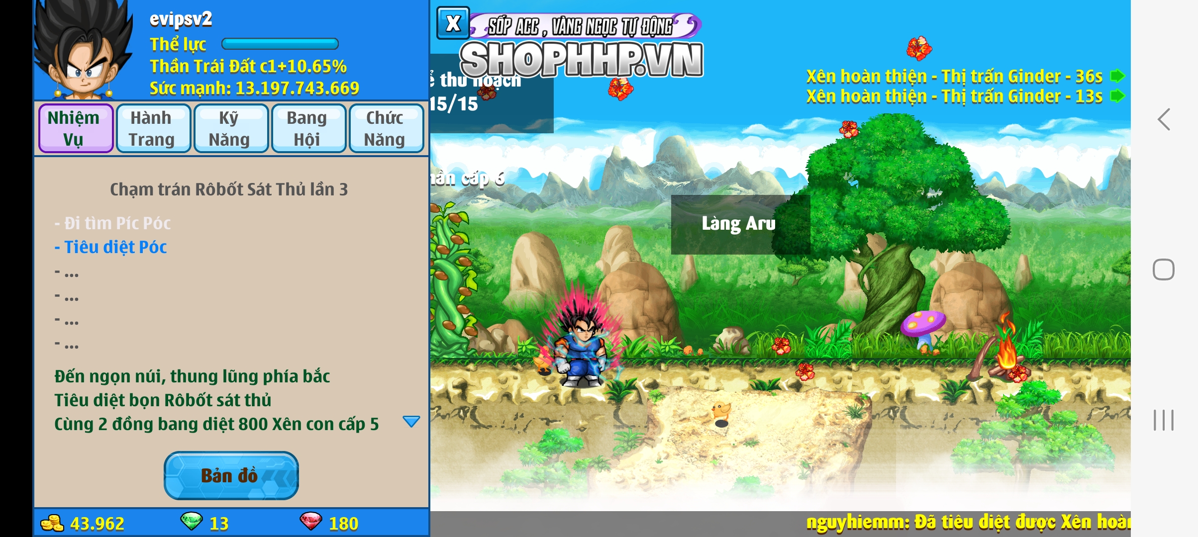 Nick Ngọc Rồng Online VIP giá rẻ, NickDaoquan.Vn, Shop Nick Ngọc Rồng