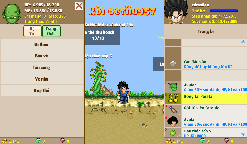 Nick Ngọc Rồng Online VIP giá rẻ, NickDaoquan.Vn, Shop Nick Ngọc Rồng