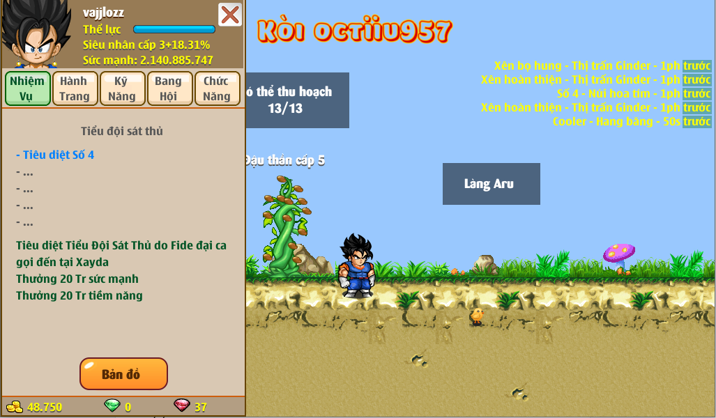 Nick Ngọc Rồng Online VIP giá rẻ, NickDaoquan.Vn, Shop Nick Ngọc Rồng