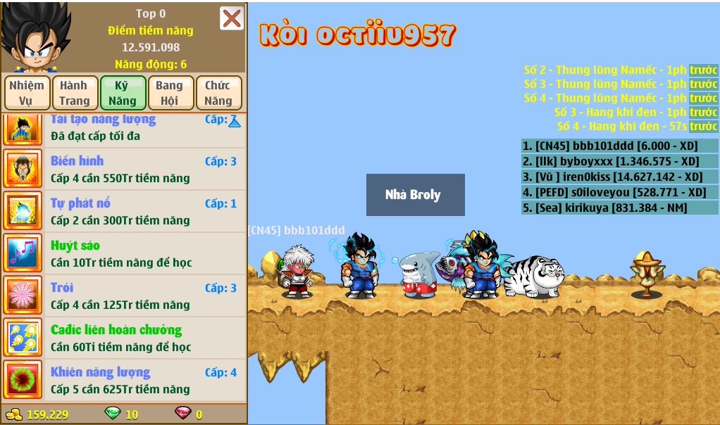 Nick Ngọc Rồng Online VIP giá rẻ, NickDaoquan.Vn, Shop Nick Ngọc Rồng