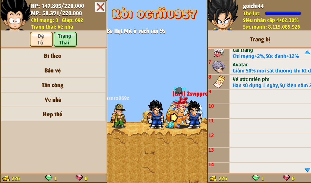 Nick Ngọc Rồng Online VIP giá rẻ, NickDaoQuan.Com, Shop Nick Ngọc Rồng