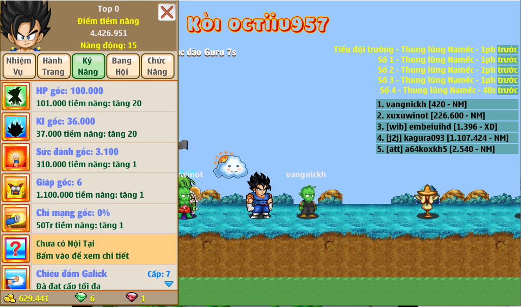 Nick Ngọc Rồng Online VIP giá rẻ, NickDaoquan.Vn, Shop Nick Ngọc Rồng
