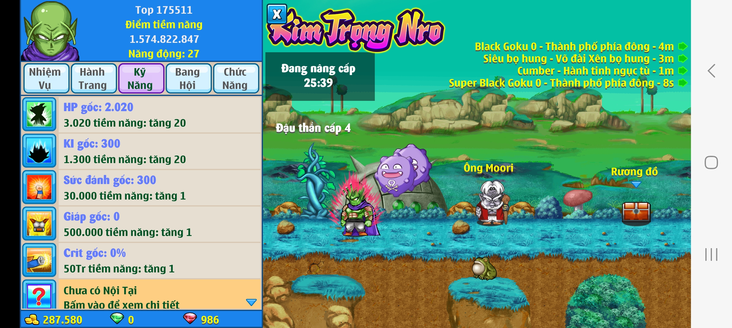 Nick Ngọc Rồng Online VIP giá rẻ, NickDaoquan.Vn, Shop Nick Ngọc Rồng