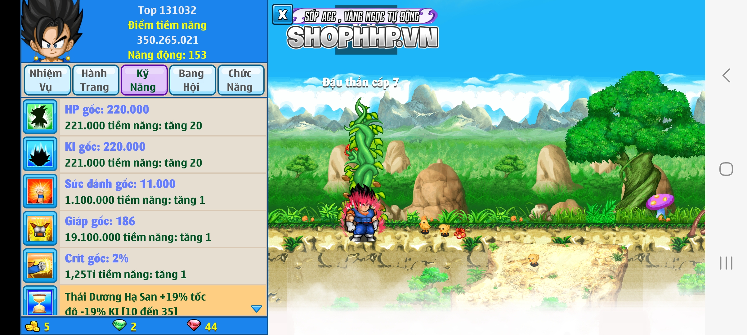 Nick Ngọc Rồng Online VIP giá rẻ, NickDaoquan.Vn, Shop Nick Ngọc Rồng